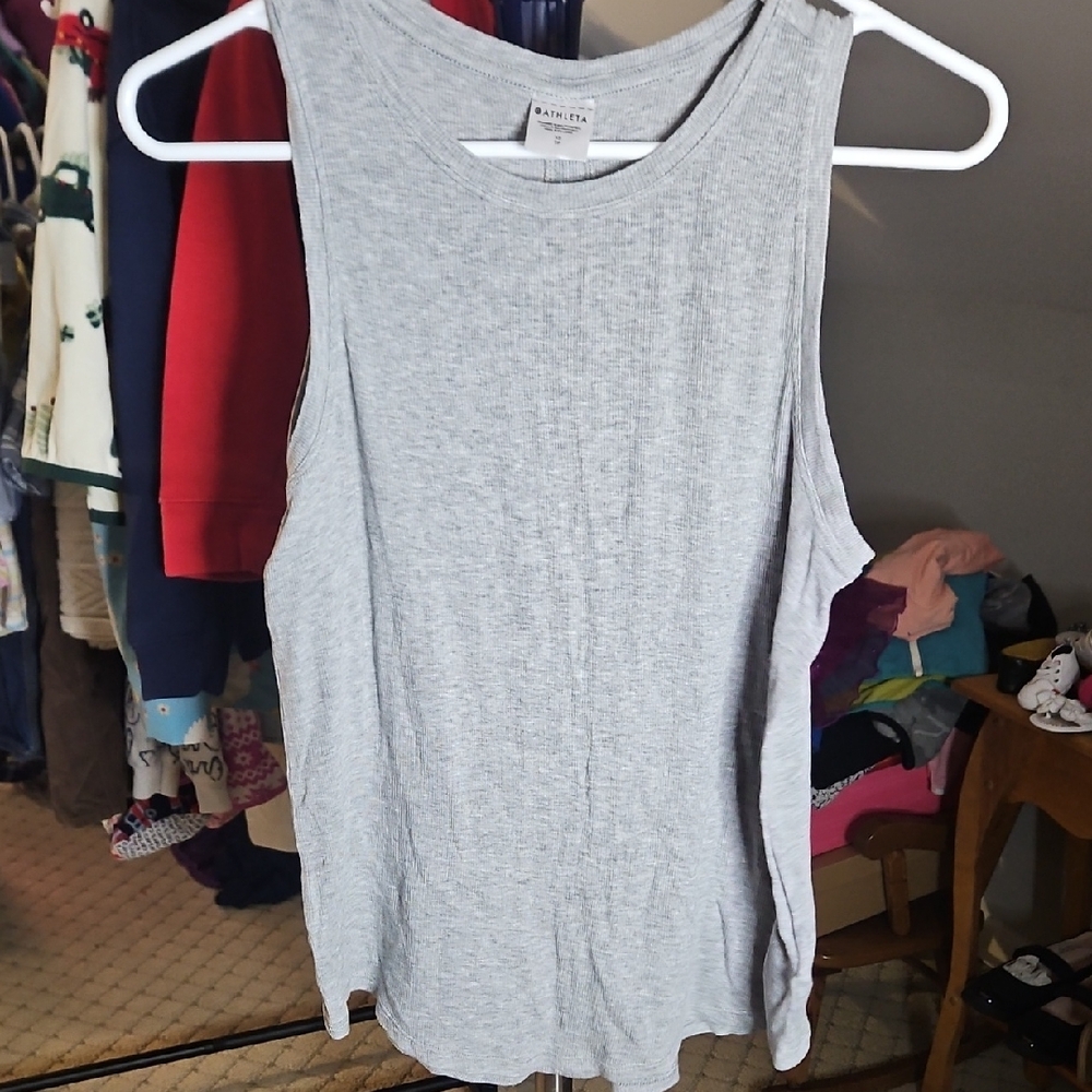 Gray Sleeveless Top